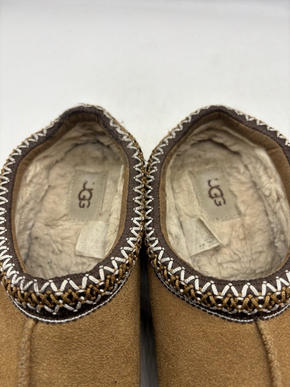 UGG Tasman 5955 Classic Chestnut Suede Sheepskin Wool Slippers Women's Size 8 - Picture 12 of 13